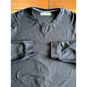 Outdoor Voices Cloudknit Pullover Mens XL Black Lightweight Soft Stretch Gym